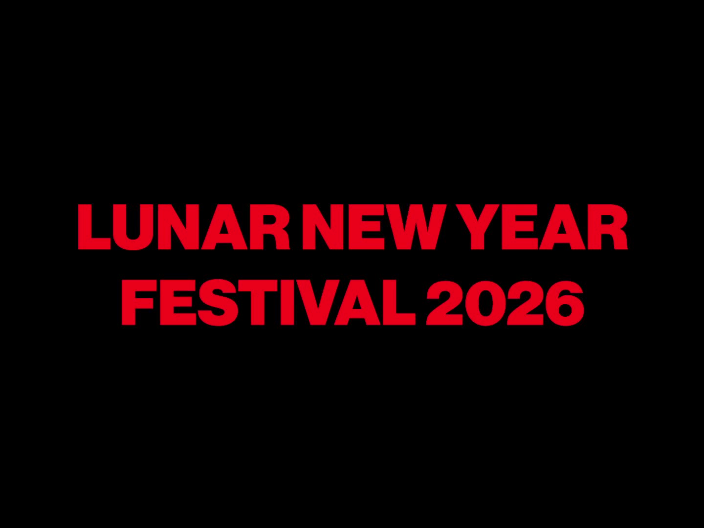 Lunar New Year Festival, festival film